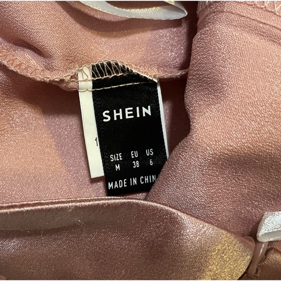 Dusty rose midi skirt w/ slit - Picture 3 of 4